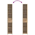 vidaXL Armoire de salle de bain Chêne artisanal 30 x 33 x 190 cm