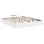 vidaXL Cadre de lit ottoman avec stockage Blanc 193 x 120 x 25 cm