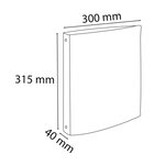 Classeur 4 Anneaux En D 25mm Aquarel - A4 - Bleu Pastel - X 10 - Exacompta