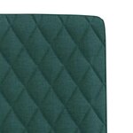 vidaXL Chaises à manger lot de 2 vert foncé tissu