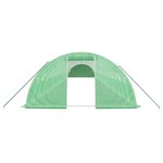 vidaXL Serre avec cadre en acier vert 80 m² 20x4x2 m