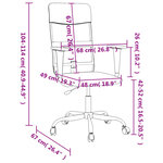 Chaise fauteuil siège de bureau informatique étude réglable en hauteur clair tissu gris 02_0024068