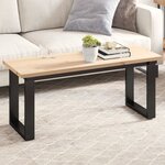 vidaXL Dessus de table 110x40x2 5 cm rectangulaire bois de pin massif