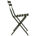 Chaises de jardin pliantes vidaXL 2 Pièces Vert foncé Acier