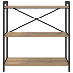 vidaXL Bibliothèque chêne artisanal 80 x 30 x 83 cm Bois d'ingénierie