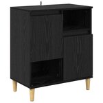 vidaXL Buffets 3 Pièces Chêne noir 60 x 35 x 70 cm Bois d'ingénierie