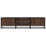 vidaXL Meuble TV chêne marron 160x35x41 cm bois d'ingénierie et métal