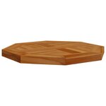 vidaXL Dessus de table 40x40x2 5 cm octogonal bois de teck massif