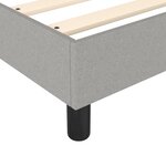 vidaXL Cadre de lit gris clair 120x200 cm tissu