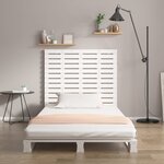 vidaXL Tête de lit murale Blanc 81x3x91 5 cm Bois massif de pin