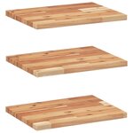 vidaXL Étagères flottantes 3 Pièces 40x30x2 cm acacia massif à l'huile