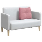 vidaXL Coussin de Dos Rose 60 x 24 x 50 cm Velours