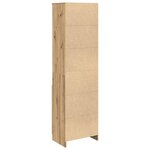 vidaXL Buffet haut chêne artisanal 50x35x180 cm bois d'ingénierie