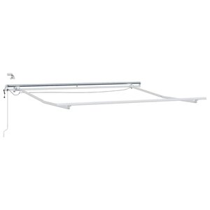 vidaXL Cadre d'auvent Blanc 3 x 2 5 m Aluminium