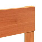 vidaXL Cadre de lit sans matelas cire marron 150x200cm bois pin massif