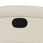 vidaXL Fauteuil inclinable crème similicuir
