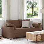 vidaXL Canapé avec coussin Marron 180 x 77 x 82 cm tissu