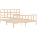 vidaXL Cadre de lit sans matelas 160x200 cm bois massif de pin