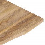 vidaXL Dessus de bureau avec courbe 110x60x2 5 cm manguier massif brut
