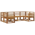 vidaXL Ensemble de canapés d'extérieur 6 pc Naturel