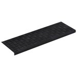 vidaXL Marches d'escalier 10 Pièces 25x75 cm caoutchouc