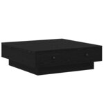 vidaXL Table basse Chêne noir 90 x 90 x 28 cm Bois d'ingénierie