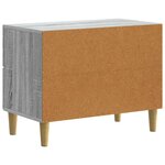 vidaXL Cabinet de chevet avec tiroir Sonoma gris 62 x 34 5 x 48 cm