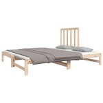 vidaXL Lit coulissant 2x(90x190) cm Bois de pin massif