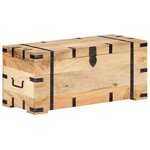 vidaXL Coffre 90x40x40 cm Bois solide de manguier