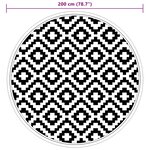 vidaXL Tapis d'extérieur ARAKIL gris Ø200 cm PP