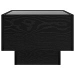 vidaXL Table basse Chêne noir 40 x 40 x 30 cm Bois d'ingénierie