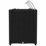 vidaXL Pots de jardin Noir 160 x 40 x 52 cm Acier