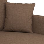 vidaXL Fauteuil Marron 60 cm Tissu