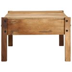 vidaXL Table basse 110x55x35 cm Bois massif récupéré