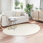 vidaXL Tapis HUARTE Crème 120 x 170 cm Polyester
