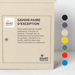 Boîte à colis moyenne 1 porte Beige à accès frontal Acier galvanisé SMART PARCEL BOX™