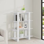 vidaXL Bibliothèque/Séparateur de pièce Blanc 100x30x123 5 cm