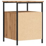 vidaXL Tables de chevet 2 Pièces chêne artisanal bois d'ingénierie