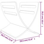 vidaXL Porte-revue en bois sur pied naturel