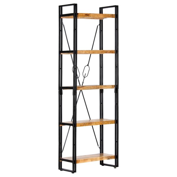 vidaXL Bibliothèque à 5 niveaux 60x30x180 cm Bois de manguier solide