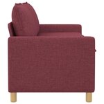 vidaXL Canapé Bordeaux 156 x 81 x 87 5 cm Tissu