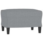 vidaXL Ensemble de canapés 4 Pièces coussins gris clair tissu