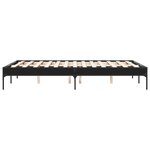 vidaXL Cadre de lit sans matelas noir 120x190 cm