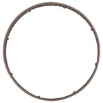 vidaXL Jupe de sapin de Noël marron Ø65x23 cm plastique