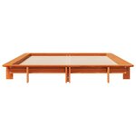 vidaXL Cadre de lit sans matelas cire marron 120x200cm bois pin massif