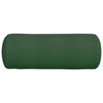 vidaXL Coussins d'accent 2 Pièces Vert foncé Ø 25 x 70 cm