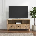 vidaXL Meuble TV 102 x 34 5 x 50 cm Chêne Artisanal Bois d’ingénierie