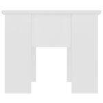 vidaXL Table basse Blanc 79x49x41 cm Bois d'ingénierie