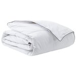vidaXL Duvet d'hiver Blanc 200 x 240 cm Polyester Pêche 105gsm
