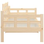 vidaXL Lit de jour sans matelas bois de pin massif 90x200 cm